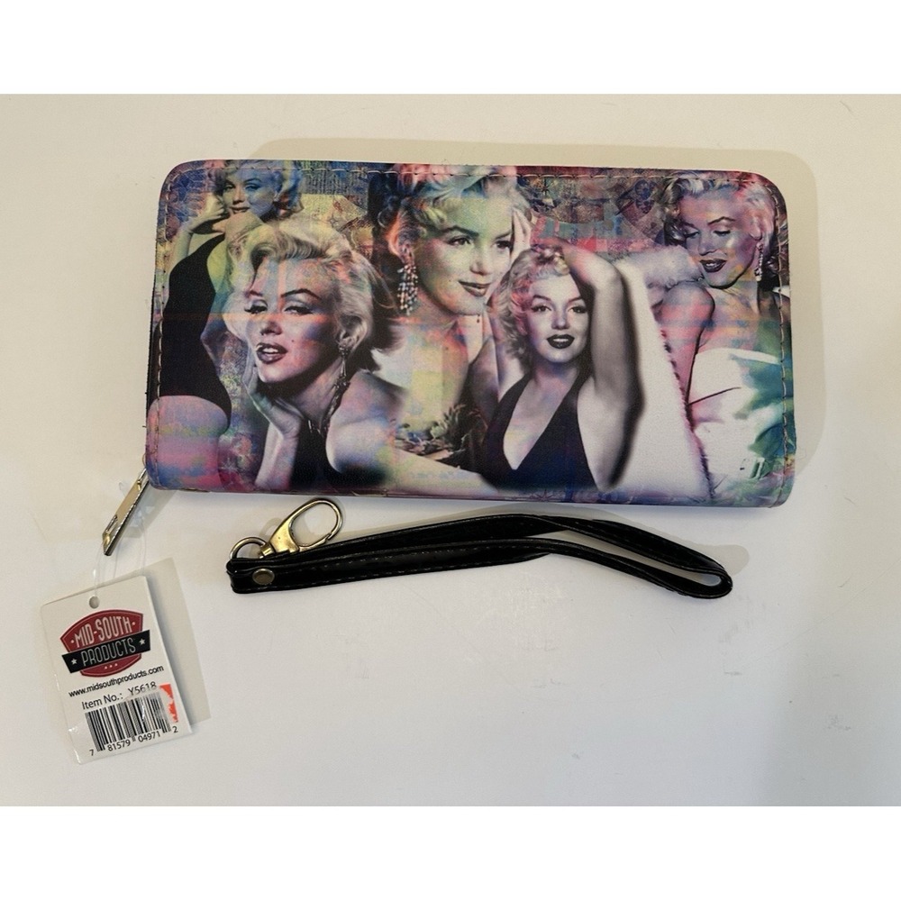 Mid-South Products Hollywood Legends Marilyn Monroe Wallet Billfold Wristlet